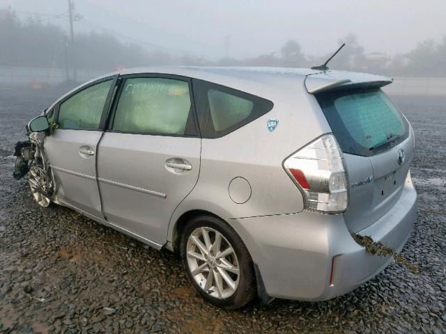 JTDZN3EU3D3268972 - 2013 TOYOTA PRIUS V SILVER photo 3