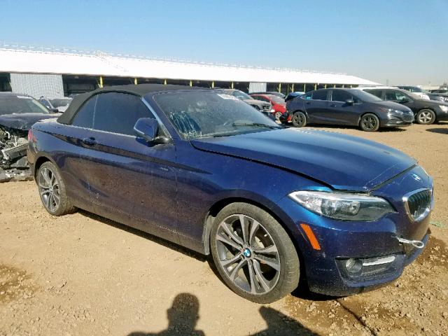 WBA2K9C58HV646980 - 2017 BMW 230I BLUE photo 1