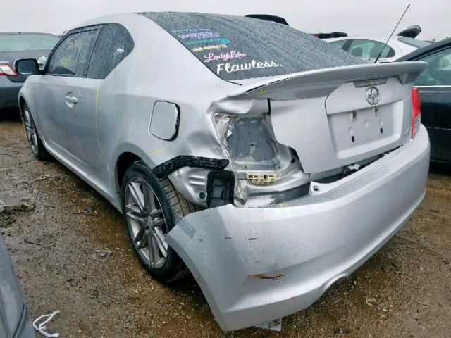 JTKJF5C72B3016137 - 2011 TOYOTA SCION TC ვერცხლისფერი ფოტო 3