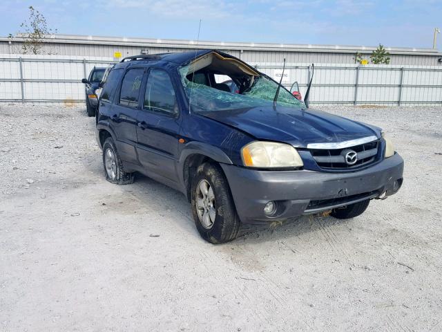 4F2YZ04103KM55855 - 2003 MAZDA TRIBUTE LX BLUE photo 1