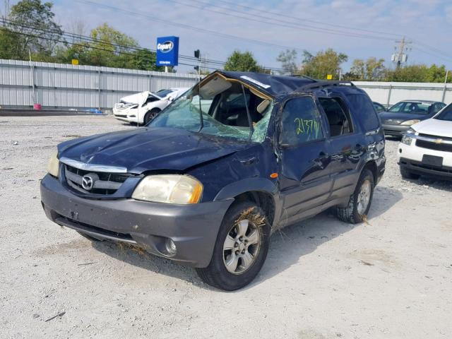 4F2YZ04103KM55855 - 2003 MAZDA TRIBUTE LX BLUE photo 2