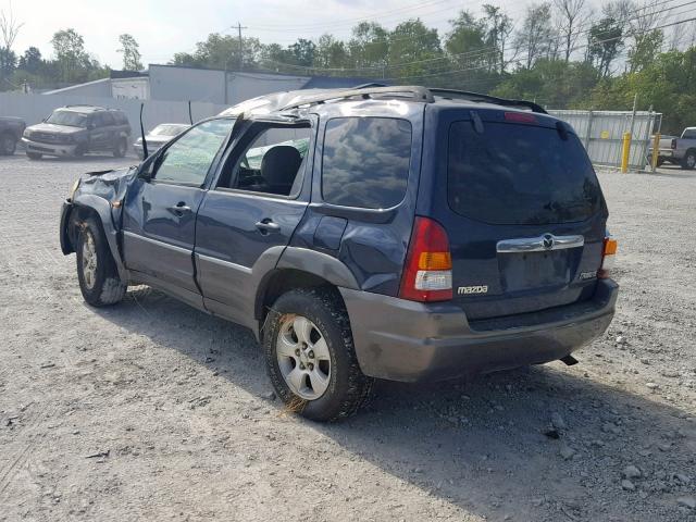 4F2YZ04103KM55855 - 2003 MAZDA TRIBUTE LX BLUE photo 3