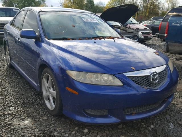 1YVHP80D435M21527 - 2003 MAZDA 6 S BLUE photo 1