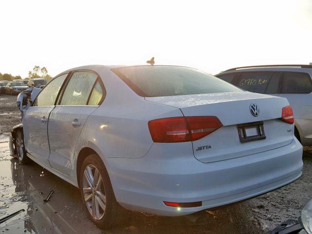 3VWLA7AJ7FM226260 - 2015 VOLKSWAGEN JETTA TDI WHITE photo 3