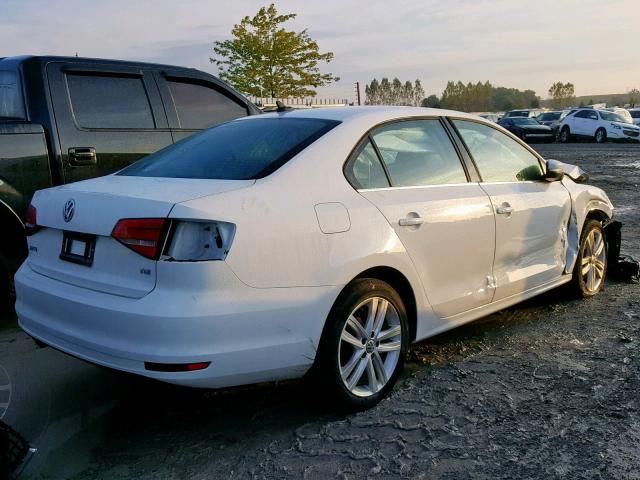 3VWLA7AJ7FM226260 - 2015 VOLKSWAGEN JETTA TDI WHITE photo 4