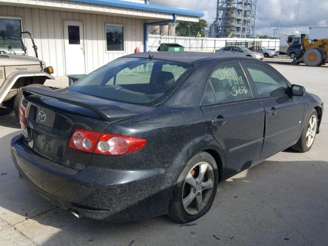 1YVHP80D255M09945 - 2005 MAZDA 6 S BLACK photo 4