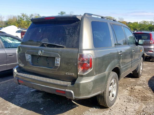 5FNYF18676B029814 - 2006 HONDA PILOT EX GREEN photo 4