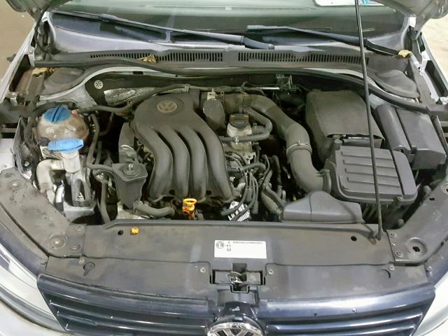 3VW2K7AJ2BM016684 - 2011 VOLKSWAGEN JETTA BASE Արծաթագույն լուսանկար 7