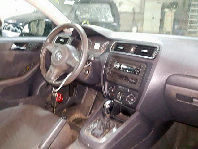 3VW2K7AJ2BM016684 - 2011 VOLKSWAGEN JETTA BASE Արծաթագույն լուսանկար 9