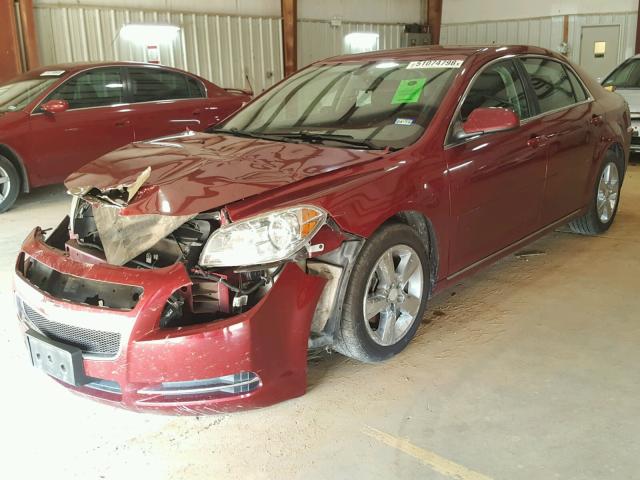1G1ZC5E1XBF344778 - 2011 CHEVROLET MALIBU 1LT MAROON photo 2