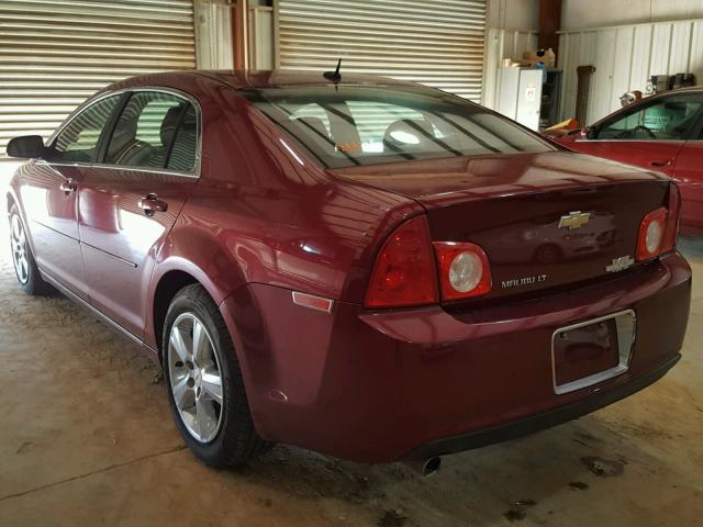 1G1ZC5E1XBF344778 - 2011 CHEVROLET MALIBU 1LT MAROON photo 3