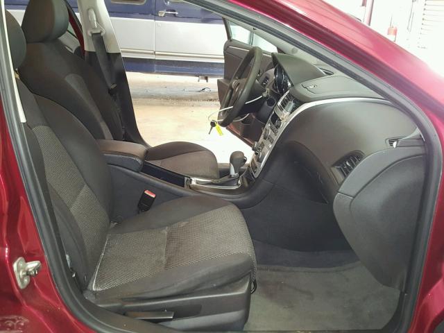 1G1ZC5E1XBF344778 - 2011 CHEVROLET MALIBU 1LT MAROON photo 5