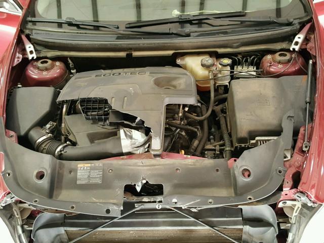 1G1ZC5E1XBF344778 - 2011 CHEVROLET MALIBU 1LT MAROON photo 7