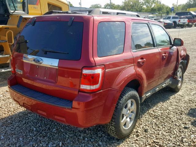 1FMCU04779KB31433 - 2009 FORD ESCAPE LIM RED photo 4