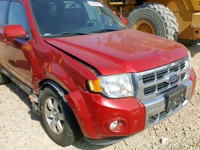 1FMCU04779KB31433 - 2009 FORD ESCAPE LIM RED photo 9