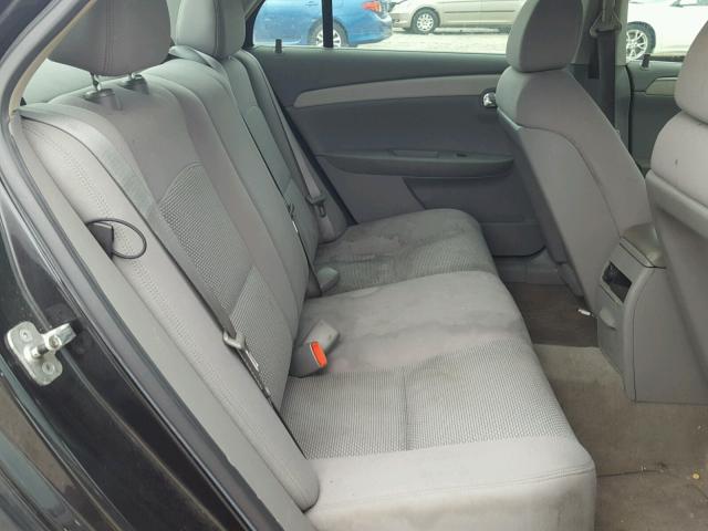 1G1ZG57B184255812 - 2008 CHEVROLET MALIBU LS BLACK photo 6