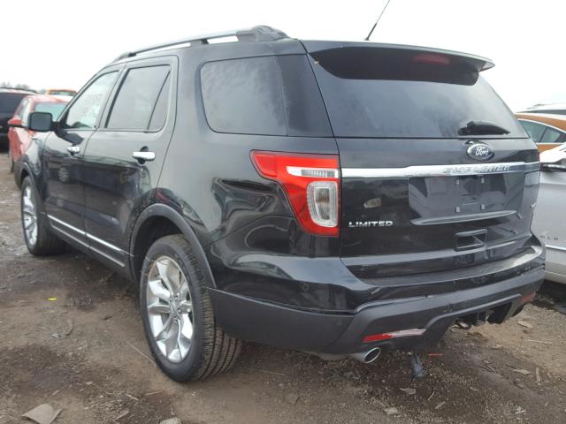 1FM5K8F83EGA97877 - 2014 FORD EXPLORER L BLACK photo 3