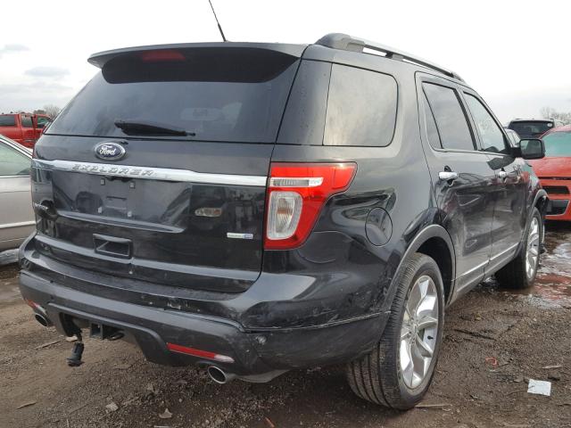 1FM5K8F83EGA97877 - 2014 FORD EXPLORER L BLACK photo 4