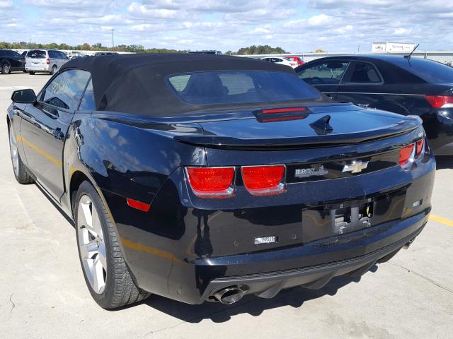 2G1FK3DJ4B9163213 - 2011 CHEVROLET CAMARO 2SS BLACK photo 3