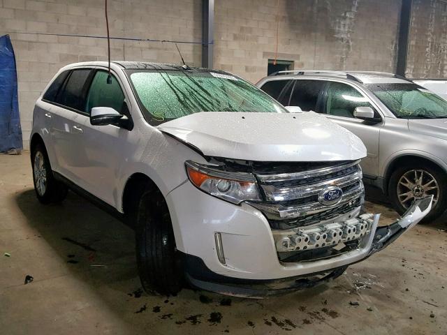 2FMDK4JC4DBC05073 - 2013 FORD EDGE SEL WHITE photo 1