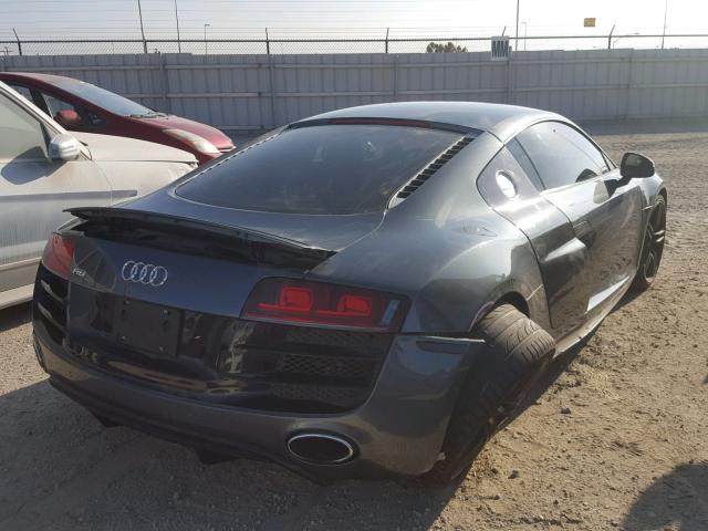 WUAANAFG1AN001620 - 2010 AUDI R8 GRAY photo 4