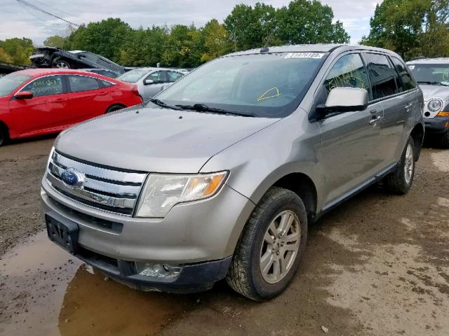 2FMDK38C48BA45394 - 2008 FORD EDGE SEL GRAY photo 2