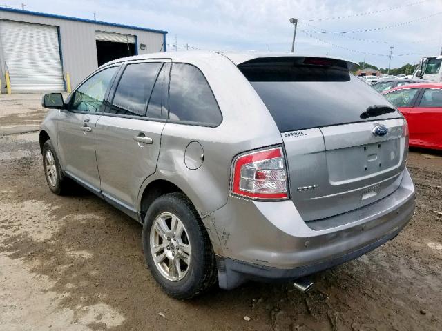 2FMDK38C48BA45394 - 2008 FORD EDGE SEL GRAY photo 3