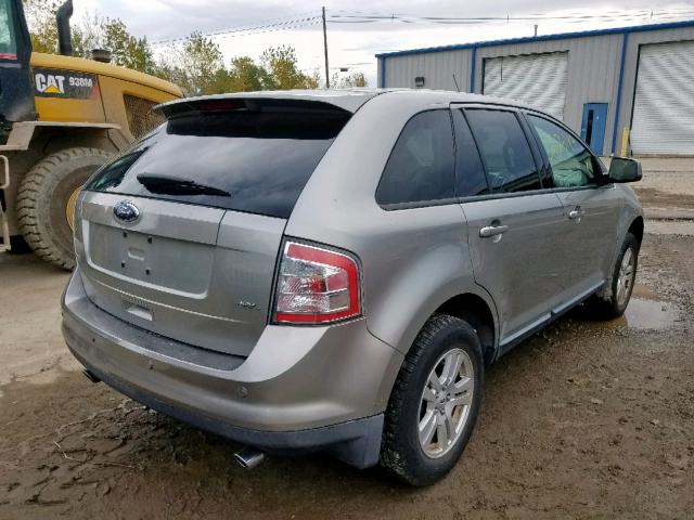 2FMDK38C48BA45394 - 2008 FORD EDGE SEL GRAY photo 4