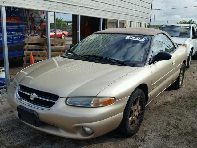 3C3EL55H4WT316784 - 1998 CHRYSLER SEBRING JX GOLD photo 2