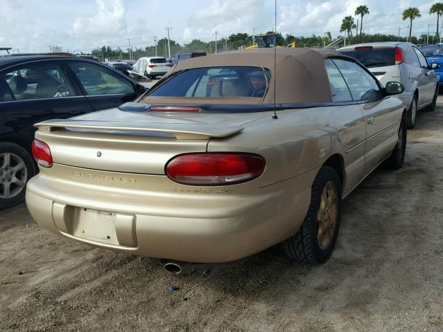 3C3EL55H4WT316784 - 1998 CHRYSLER SEBRING JX GOLD photo 4