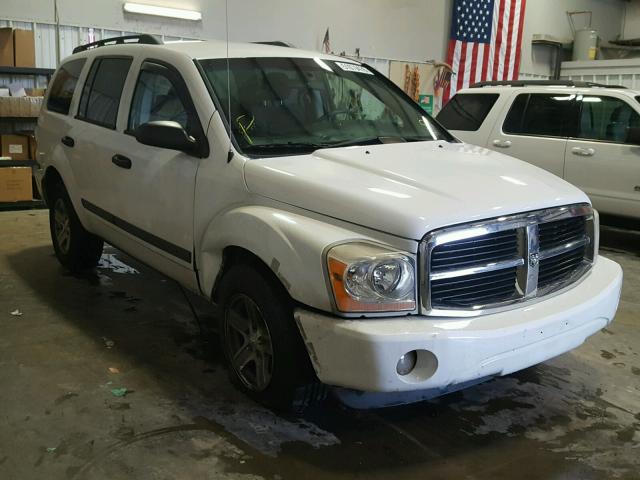 1D4HB48N26F187352 - 2006 DODGE DURANGO SL WHITE photo 1