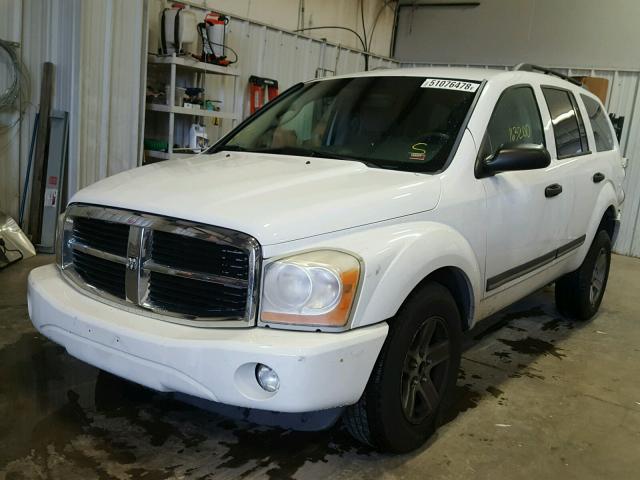 1D4HB48N26F187352 - 2006 DODGE DURANGO SL WHITE photo 2