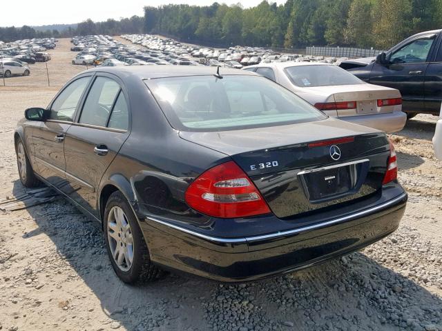 WDBUF65J13A161510 - 2003 MERCEDES-BENZ E 320 BLACK photo 3