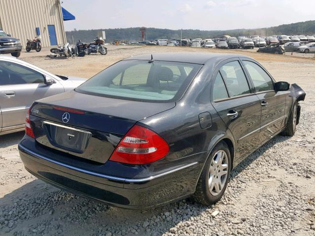 WDBUF65J13A161510 - 2003 MERCEDES-BENZ E 320 BLACK photo 4