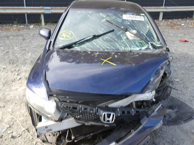 19XFA1F60BE012569 - 2011 HONDA CIVIC LX-S BLUE photo 7