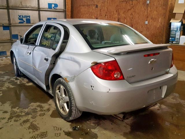 1G1AK52F057576336 - 2005 CHEVROLET COBALT SILVER photo 3