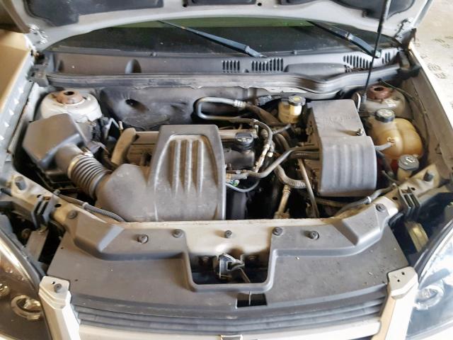 1G1AK52F057576336 - 2005 CHEVROLET COBALT SILVER photo 7