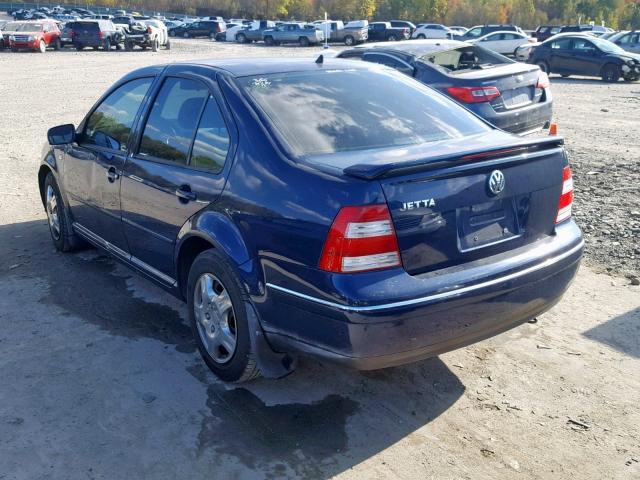 3VWRK69M44M102640 - 2004 VOLKSWAGEN JETTA GL BLUE photo 3