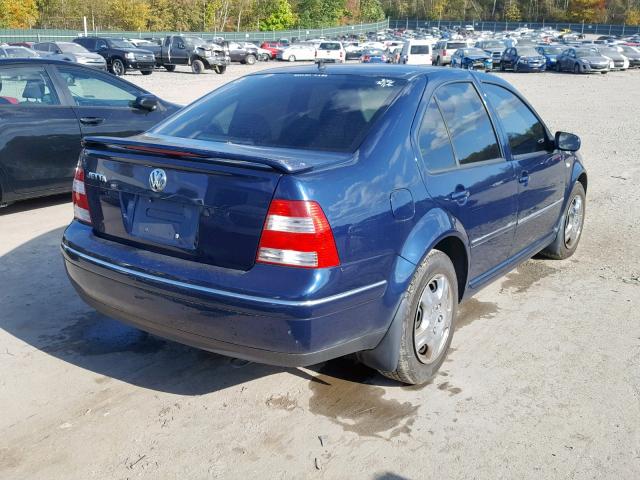 3VWRK69M44M102640 - 2004 VOLKSWAGEN JETTA GL BLUE photo 4