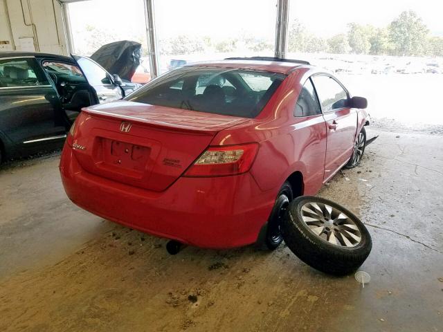 2HGFG12849H525913 - 2009 HONDA CIVIC EX RED photo 4