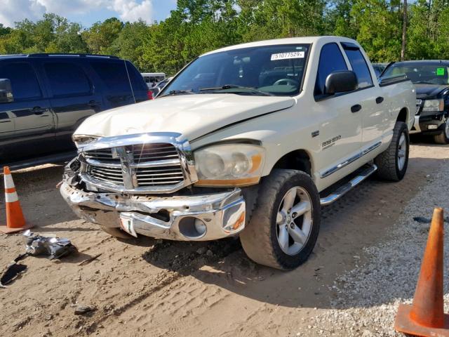 1D7HU18246J189716 - 2006 DODGE RAM 1500 S WHITE photo 2