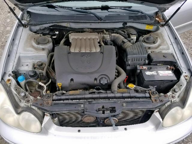 KMHWF35H44A997749 - 2004 HYUNDAI SONATA GLS SILVER photo 7