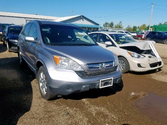 JHLRE48738C072275 - 2008 HONDA CR-V EXL SILVER photo 1