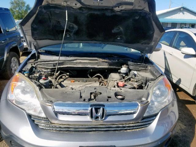 JHLRE48738C072275 - 2008 HONDA CR-V EXL SILVER photo 7