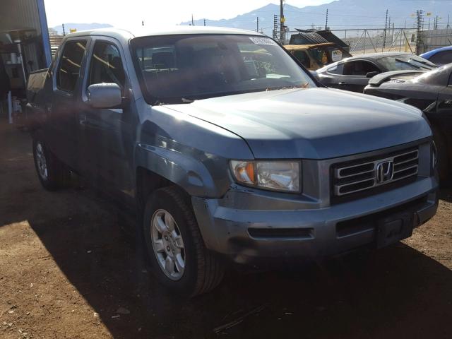 2HJYK16456H570220 - 2006 HONDA RIDGELINE BLUE photo 1