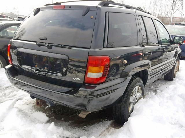 1J8GW58N13C534503 - 2003 JEEP GRAND CHER BLACK photo 4