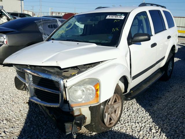 1D4HB48N46F138735 - 2006 DODGE DURANGO SL WHITE photo 2