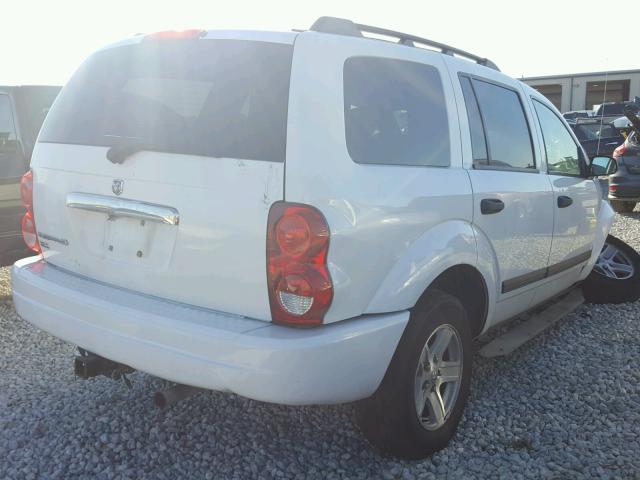 1D4HB48N46F138735 - 2006 DODGE DURANGO SL WHITE photo 4