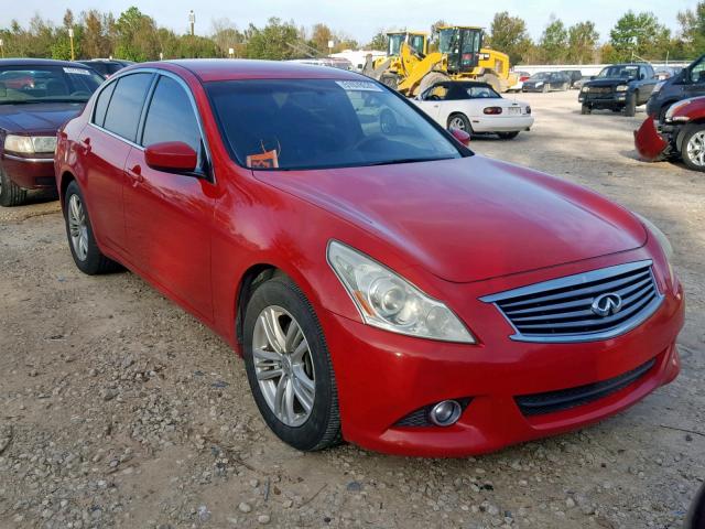 JN1CV6AR8AM454525 - 2010 INFINITI G37 RED photo 1