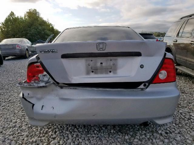 1HGEM22155L048385 - 2005 HONDA CIVIC DX V SILVER photo 9